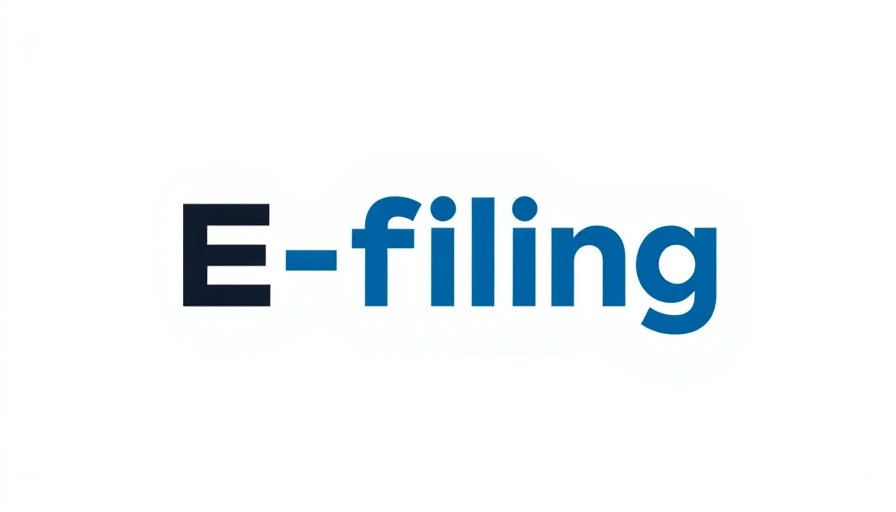 Modern e-filing logo representing digital updates