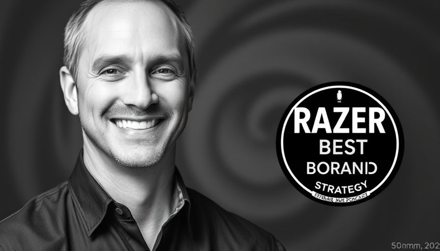 Data-Driven Marketing Strategy podcast promotion with smiling male.