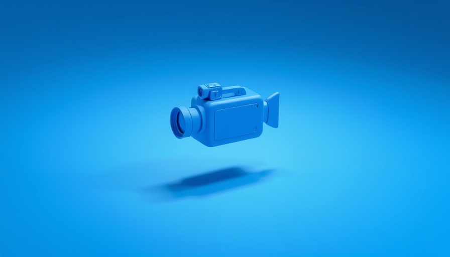 3D video camera icon for Twitter Video Marketing strategy.