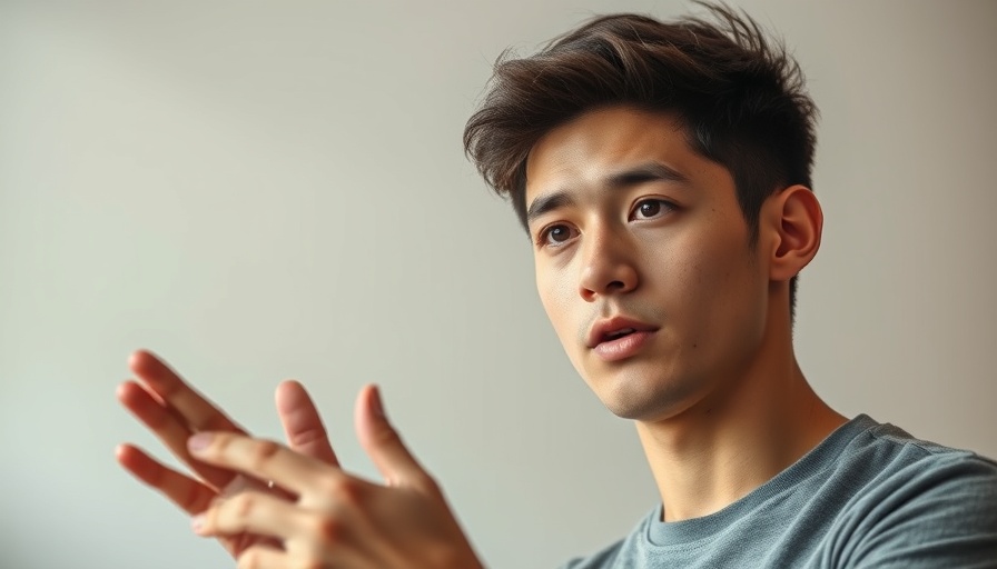 Young man discussing Bitcoin sell-off strategy indoors.