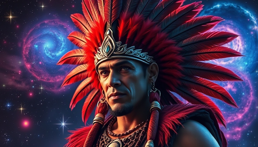 Dynamic cosmic portrait symbolizing inner strength and overcoming difficulties.