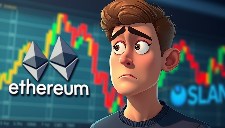 Concerned man analyzing Bitcoin and crypto market trends.