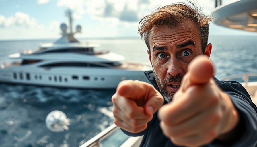 Concerned man on yacht discussing altcoins to buy before FOMC.