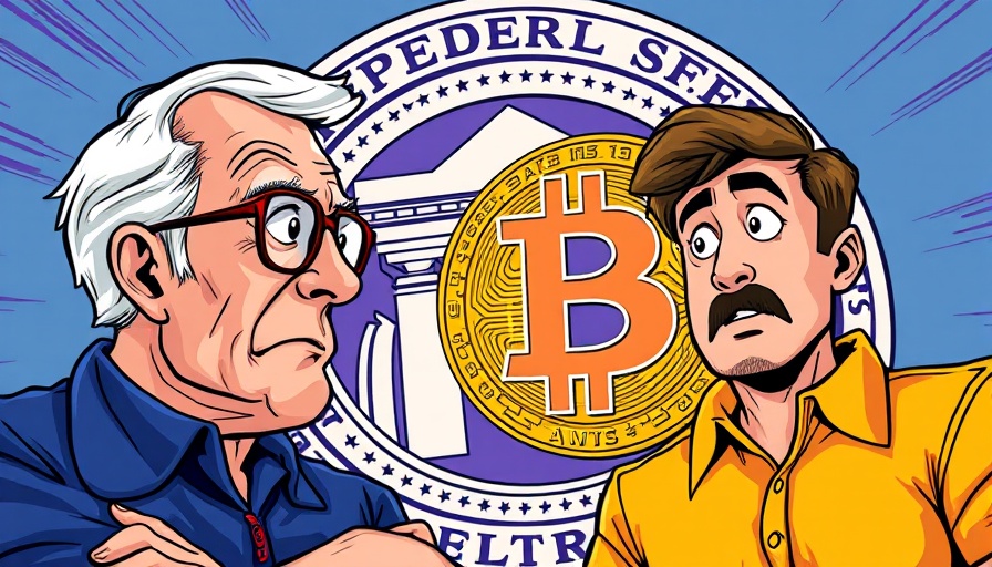 Impact of Fed rate cuts on cryptocurrency markets illustration with Bitcoin and Federal Reserve.