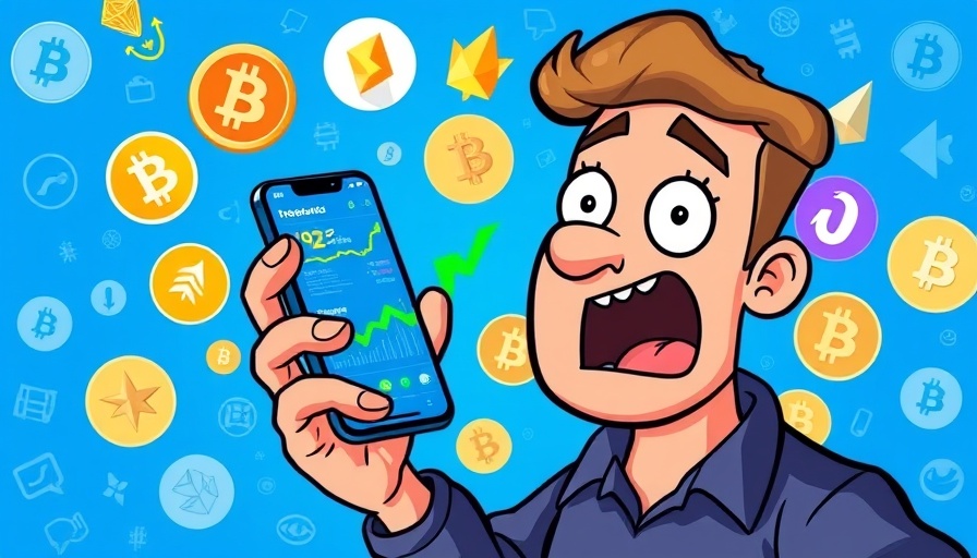 Altcoin Season: Surprised man with crypto gains illustration