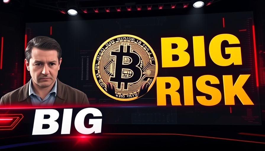 Bitcoin's Critical Level news graphic; dramatic and intense visual theme.