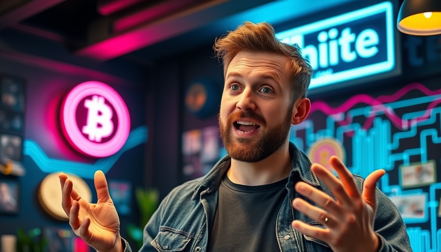 Person explains crypto ownership, wearing 'Crypto King' shirt.