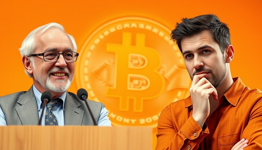 Bitcoin price predictions with two figures and Bitcoin symbol.