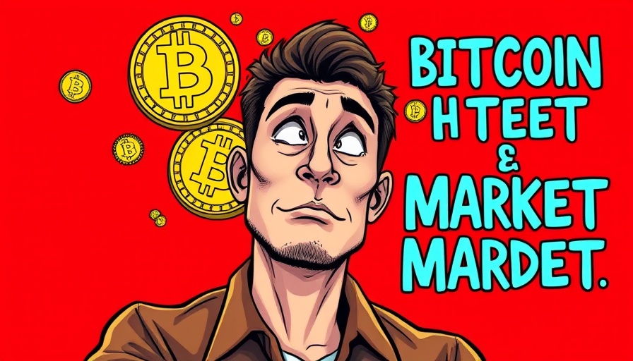 Person speculating Bitcoin October market predictions with red background.
