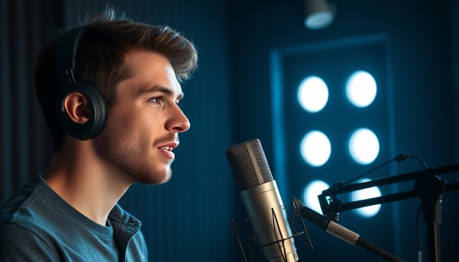 Young man podcasting about 'What's Happening With The Markets This Week?'