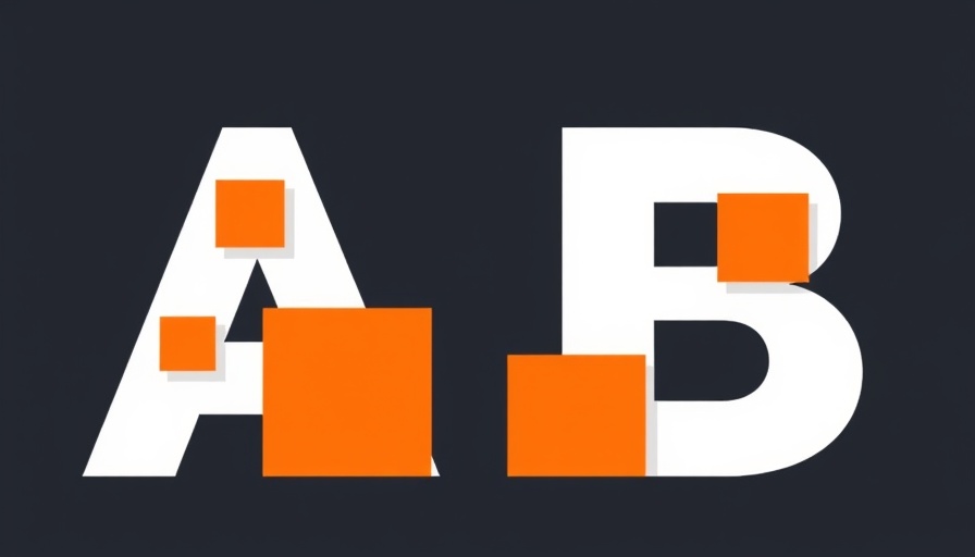 Minimalist design illustration with A and B, abstract layout