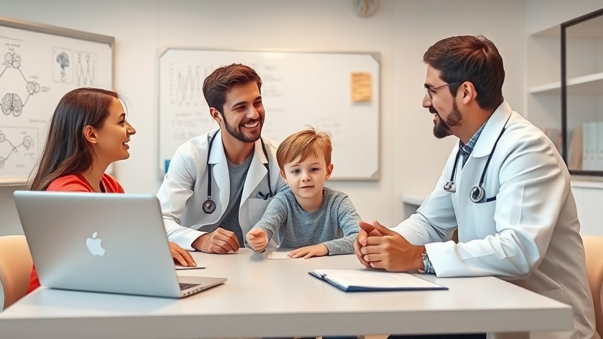 Research scientist collaborates with parent on autism treatment, showcasing progress.