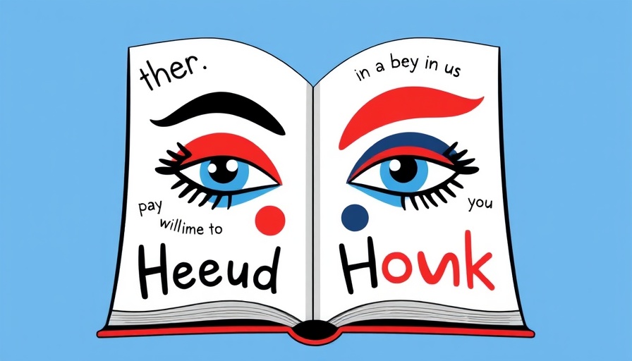 Abstract illustration of eyes in a book related to SHANK2 variants in autism