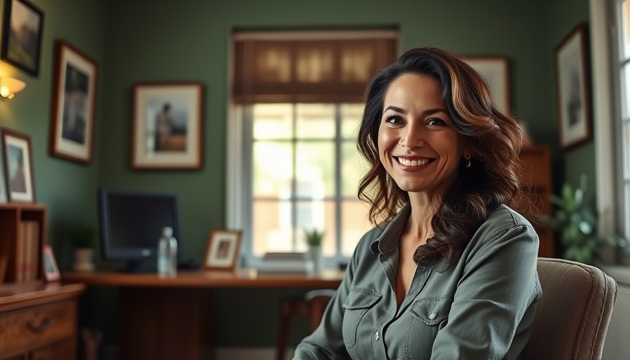 Smiling woman in a home office, Parenting Strategies for Autism.
