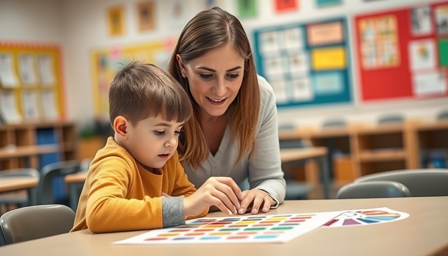 Color learning methods for autistic kids with visual aids.