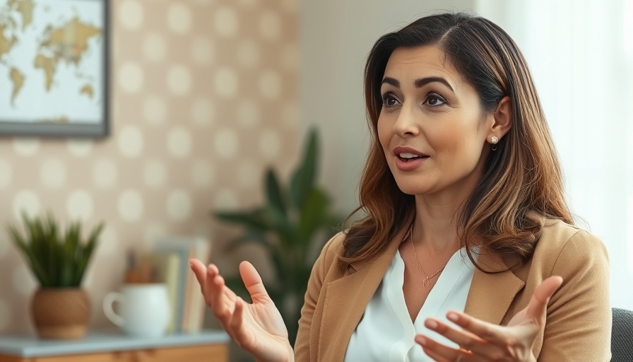 Professional woman discussing occupational therapy benefits for autism.