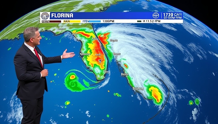 Orlando Weather Updates: meteorologist showing storm map