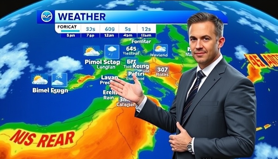 Orlando News weather forecast with presenter and map display.