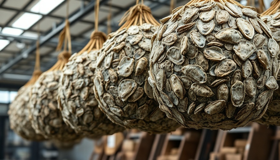 Oyster pots for Manatee River restoration projects indoors.