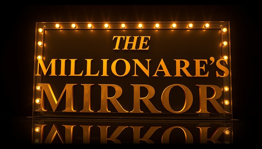 Manifest money out of thin air with 'The Millionaire's Mirror' text.