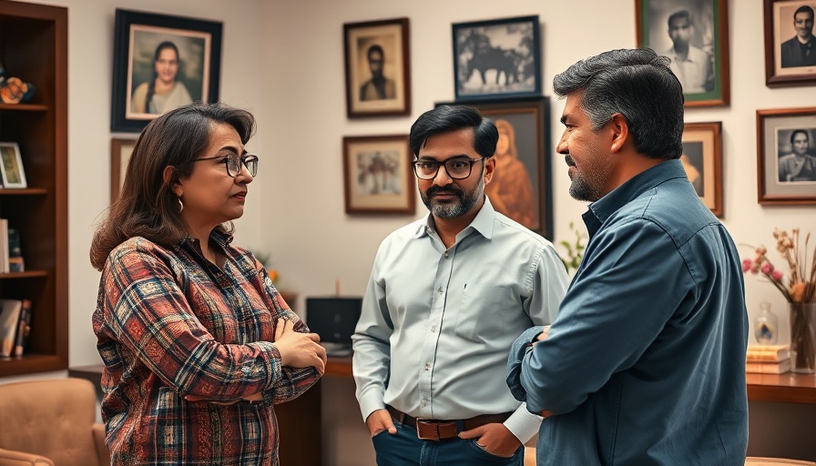 Miccosukee Tribe Art Culture discussion with three people indoors.