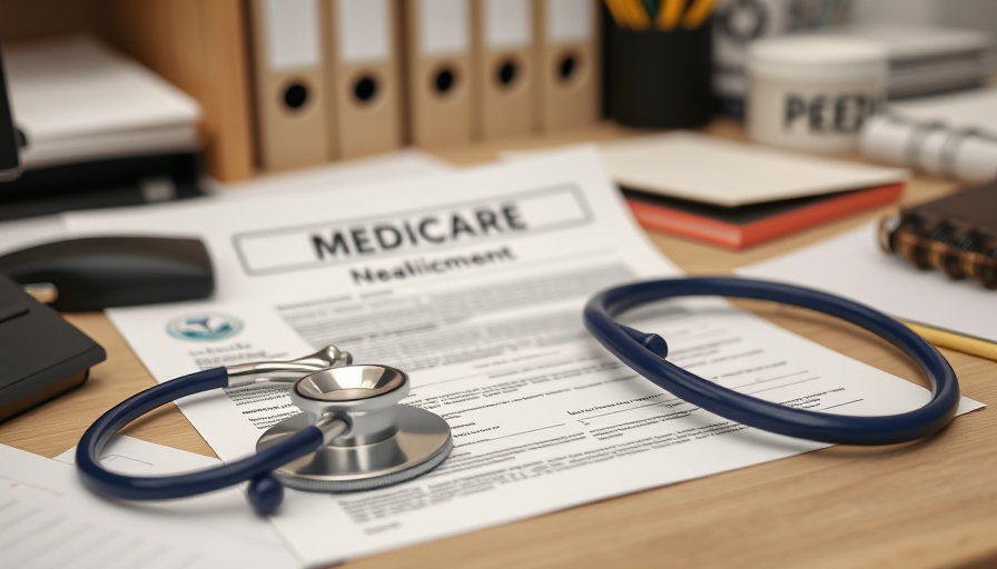 Informative Medicare changes scene with documents and stethoscope.