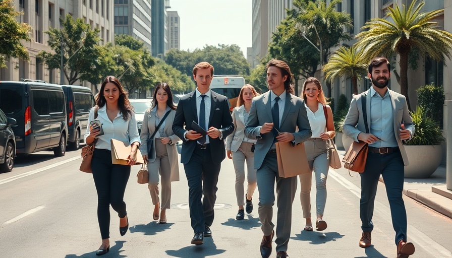 Diverse professionals walk with office items, reflecting Pentagon new reporting rules.