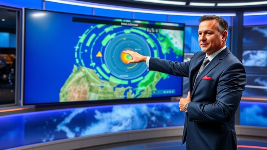 South Florida Weather Updates: Reporter analyzing radar in studio.