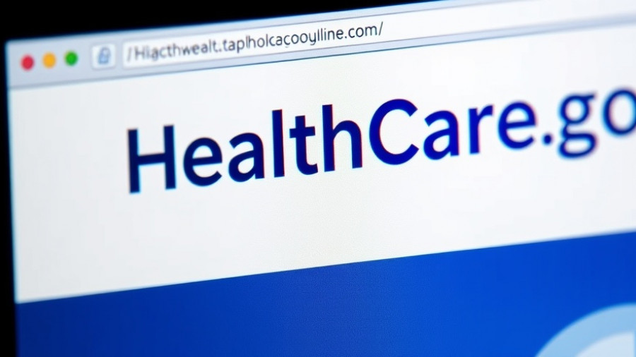 HealthCare.gov website interface for rising healthcare costs.