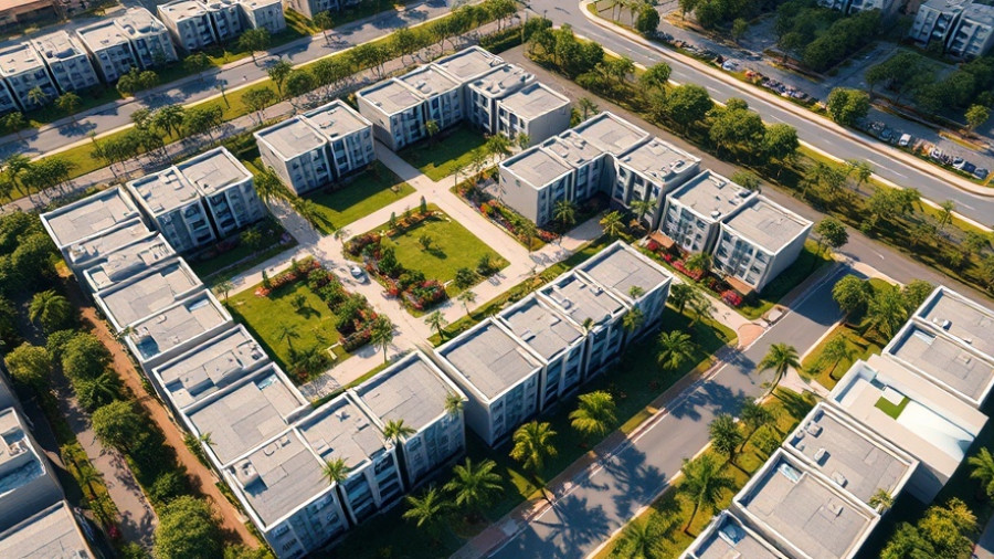 Aerial view of Vine Street community for home improvement program news.