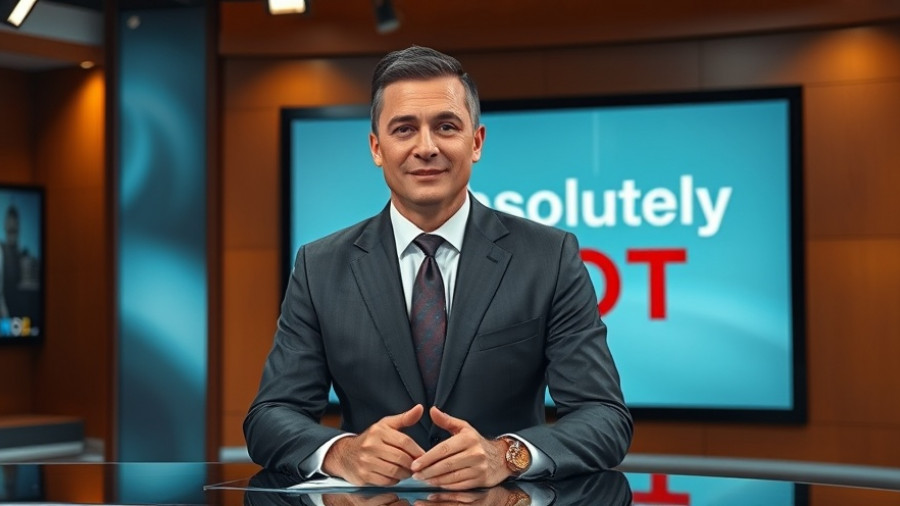 News anchor in studio discussing sports betting scandal.