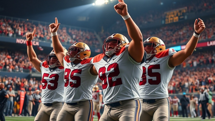 Bucs defense shines as players celebrate a big play in victory.