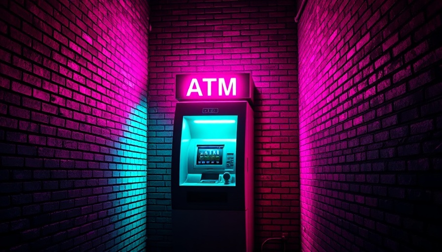 Neon-lit ATM in urban alley, Avoid Paying Bank Fees While Traveling.