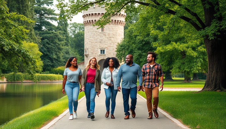 Group enjoying the serene natural beauty of Lakeland & Winter Haven.