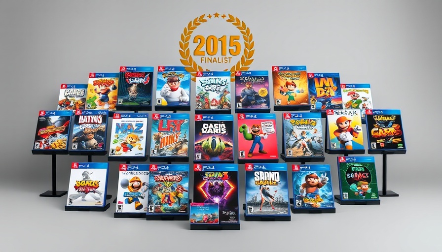 World Video Game Hall of Fame Finalists displayed in an exhibit.