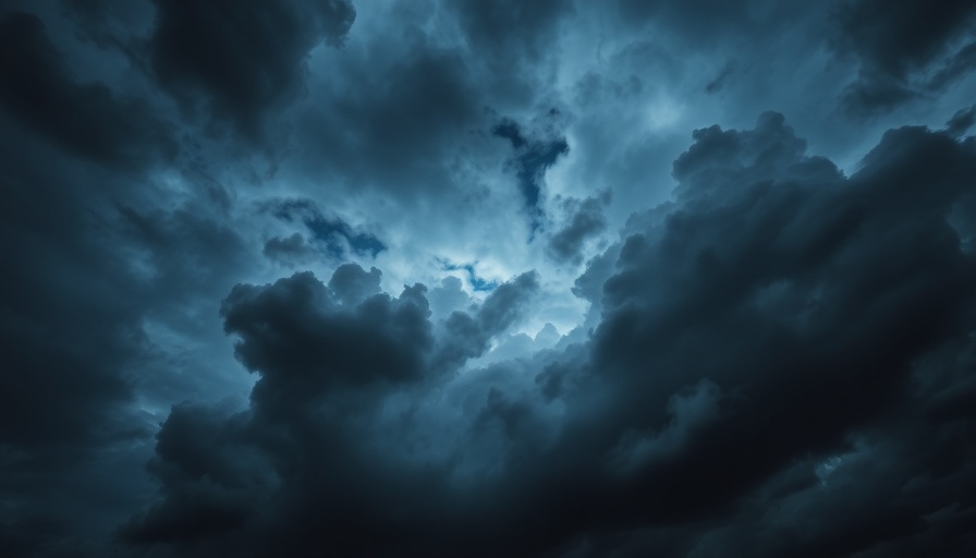 Florida storm system March 2025 dark clouds.