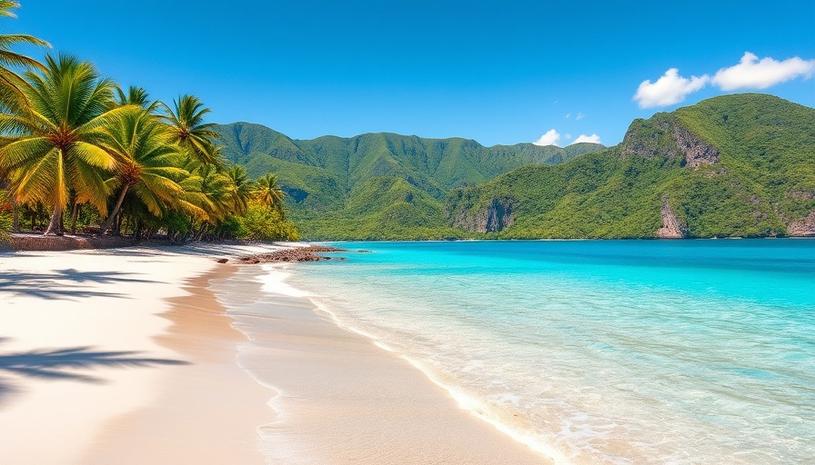 Breathtaking Hawaii beach and lush mountains, a perfect travel destination.