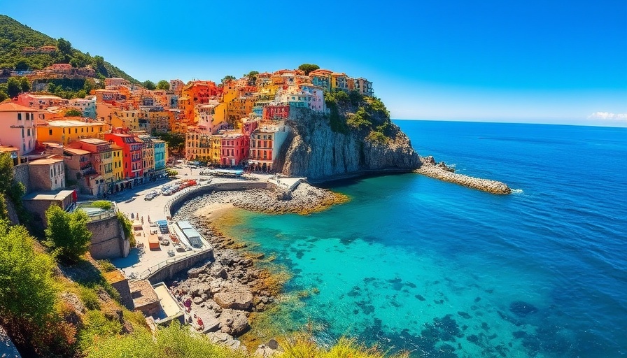 Beautiful landscapes: Sorrento's vibrant coastline with colorful buildings.