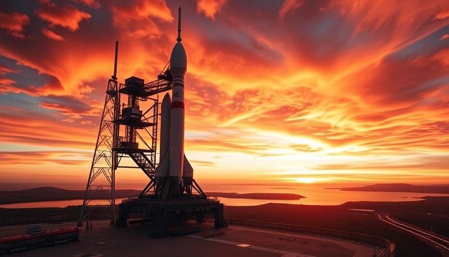 NASA Crew-10 Launch rocket against vibrant sunset sky