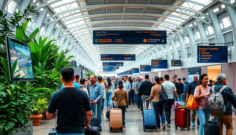 Orlando News: Bustling airport scene at Orlando International Airport.