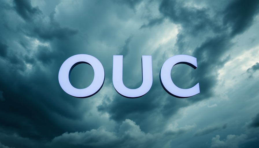 OUC logo with stormy sky, Tornado Warning Sumter County.