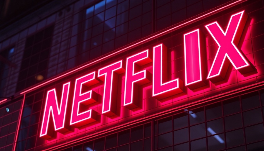 Netflix sign glowing with neon lights, swindling Netflix out of $11 million context.