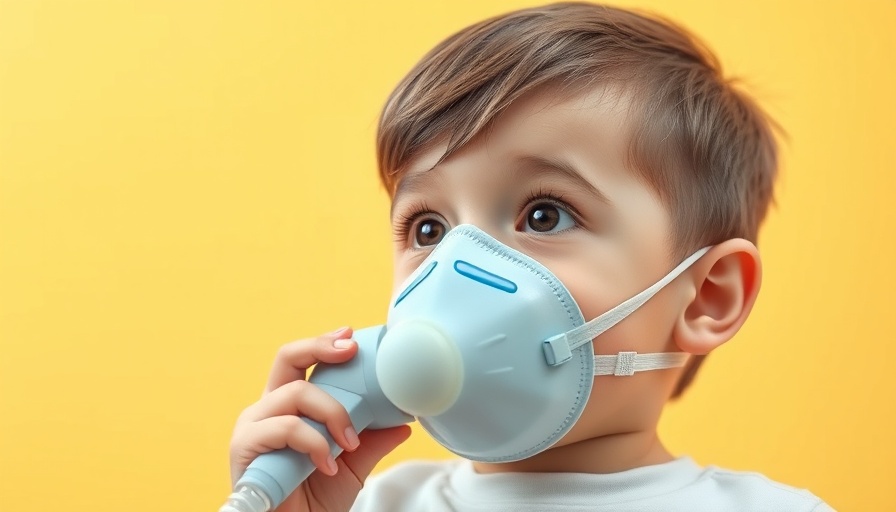 Child with nebulizer for asthma management in health channel image.