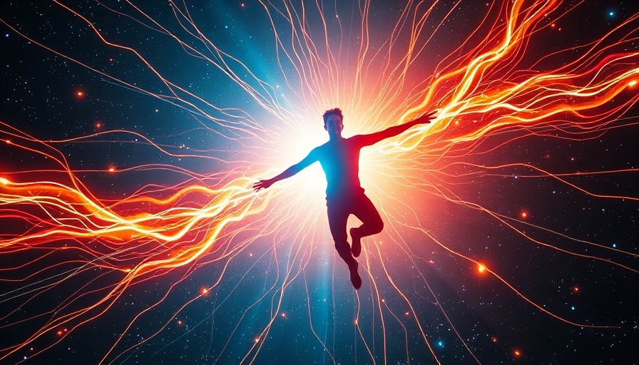 Manifest money through cosmic guided meditation scene.