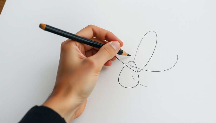 Simple sketch as part of healthy morning routines for creativity.