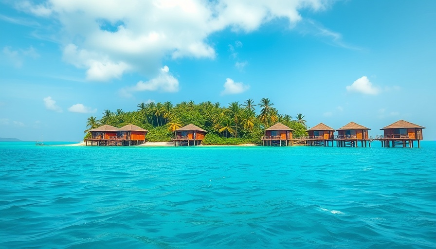 Travel inspiration: tropical paradise with overwater bungalows.
