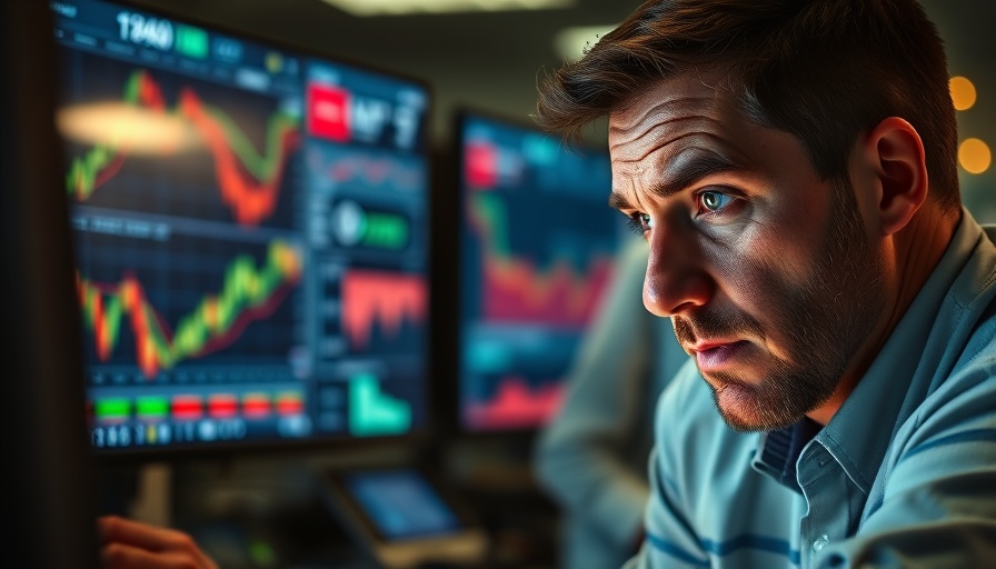 Stock analyst studying graphs related to Japan's Nikkei 225 Stock Index