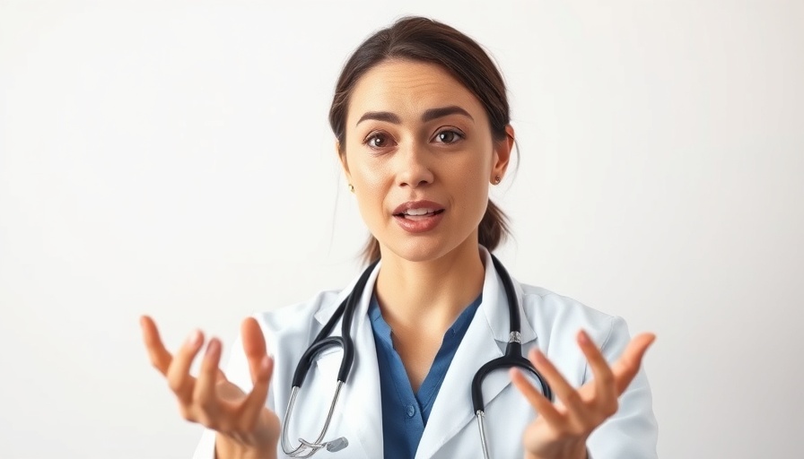 Confident woman in a lab coat video call to prioritize joy in your life.