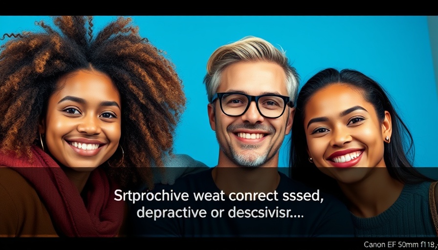Mental health and overworking impact with smiling individuals.