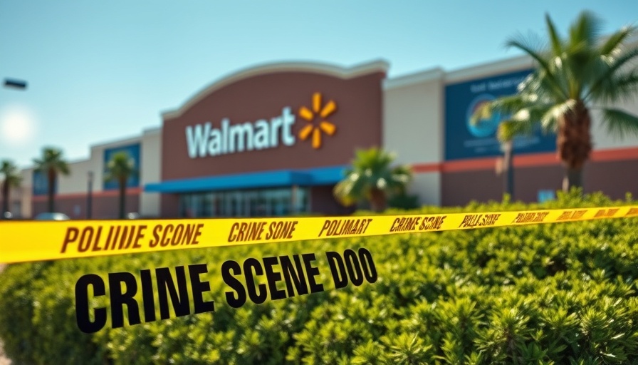 Orlando News: Crime scene at Walmart with investigation tape.